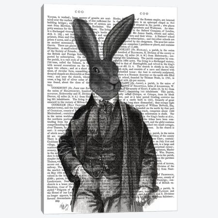 Victorian Rabbit Gent I Canvas Print #FNK465} by Fab Funky Art Print