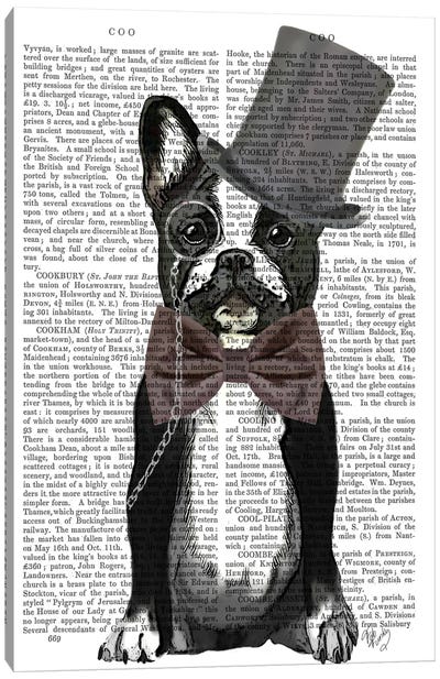 Monsieur Bulldog Canvas Art Print - Fab Funky