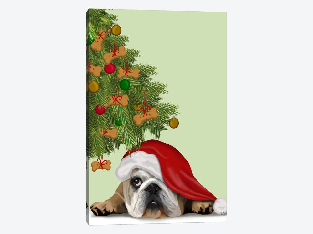 English Bulldog, Cookie Tree by Fab Funky 1-piece Canvas Art Print