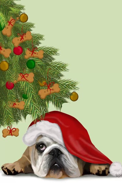 Evergreen Trees: English Bulldog, Cookie Tree by Fab Funky