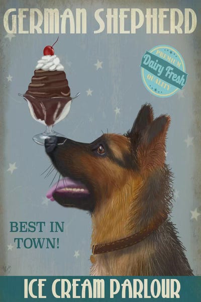 German Shepherds: German Shepherd Ice Cream by Fab Funky