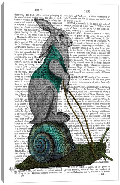 Hare and Snail Canvas Art Print - Snail Art