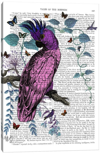 Pink Parrot Canvas Art Print