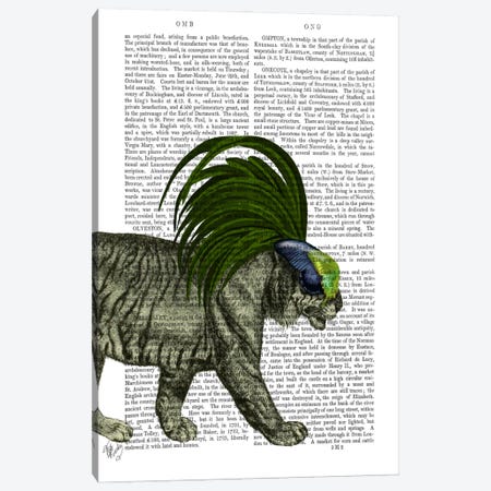 Masked Tiger Canvas Print #FNK715} by Fab Funky Canvas Print