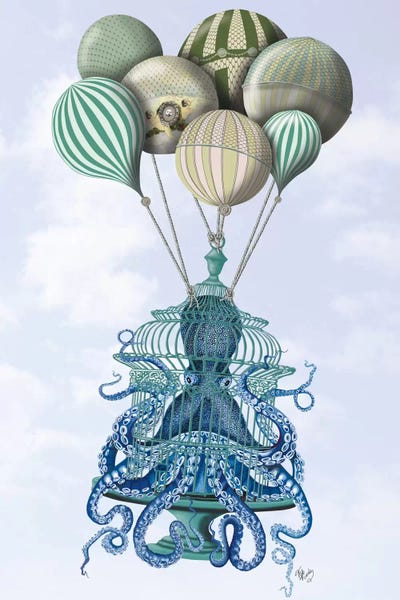 By Air: Octopus Cage and Balloons by Fab Funky