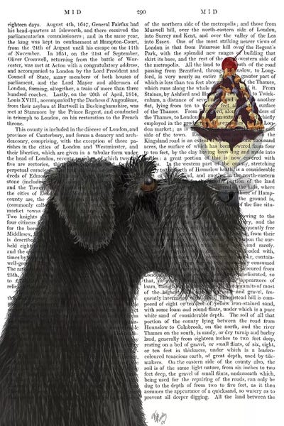 Schnauzer, Black, Ice Cream, Print BG