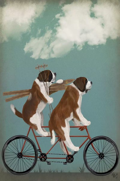St. Bernards: St. Bernard Tandem by Fab Funky