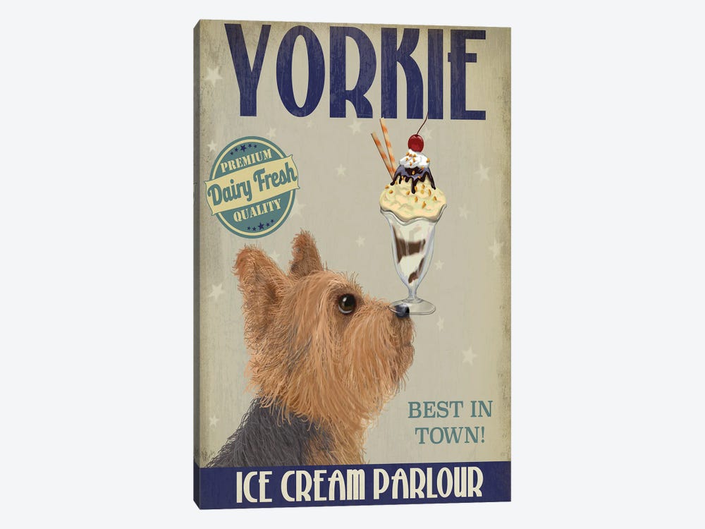 Yorkshire Terrier Ice Cream 1-piece Art Print