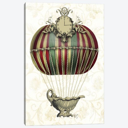 Baroque Balloon With Clock Canvas Print #FNK895} by Fab Funky Canvas Artwork
