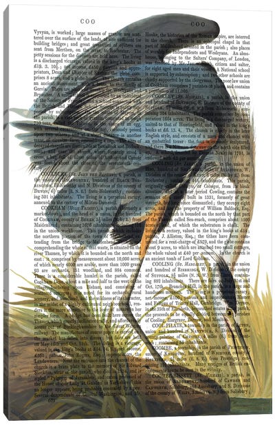 Blue Heron I Canvas Art Print - Fab Funky
