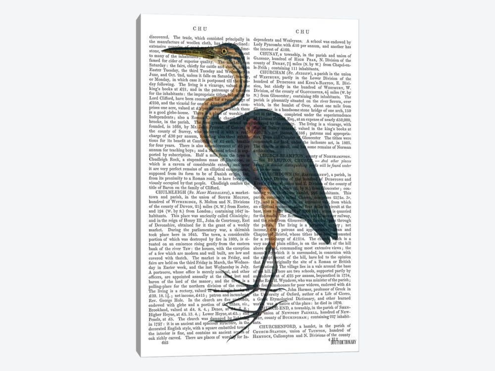 Blue Heron III by Fab Funky 1-piece Art Print