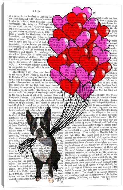 Boston Terrier & Balloons Canvas Art Print - Fab Funky