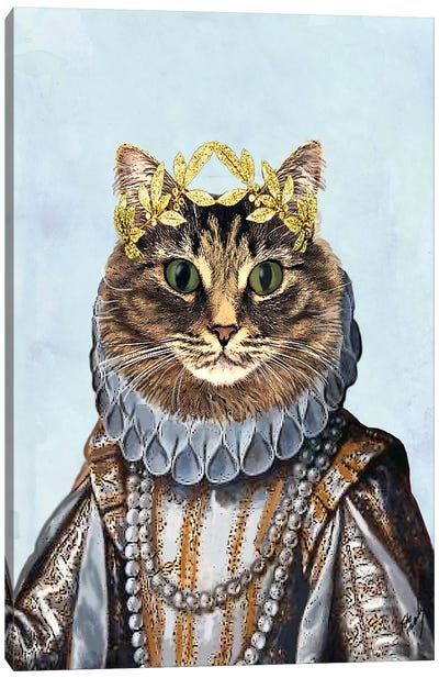 Cat Queen II Canvas Art Print - Prints Charming
