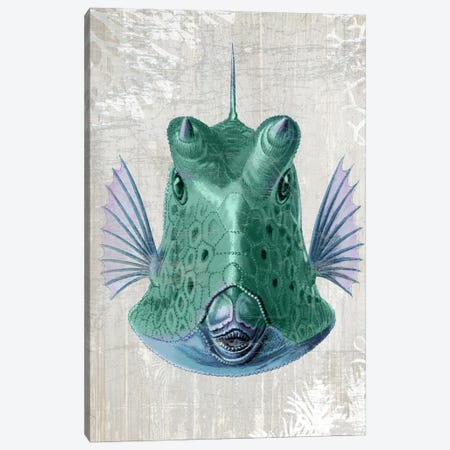 Cowfish Canvas Print #FNK974} by Fab Funky Canvas Print