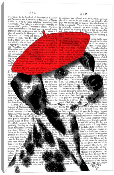 Dalmatian With Red Beret II Canvas Art Print - Fab Funky