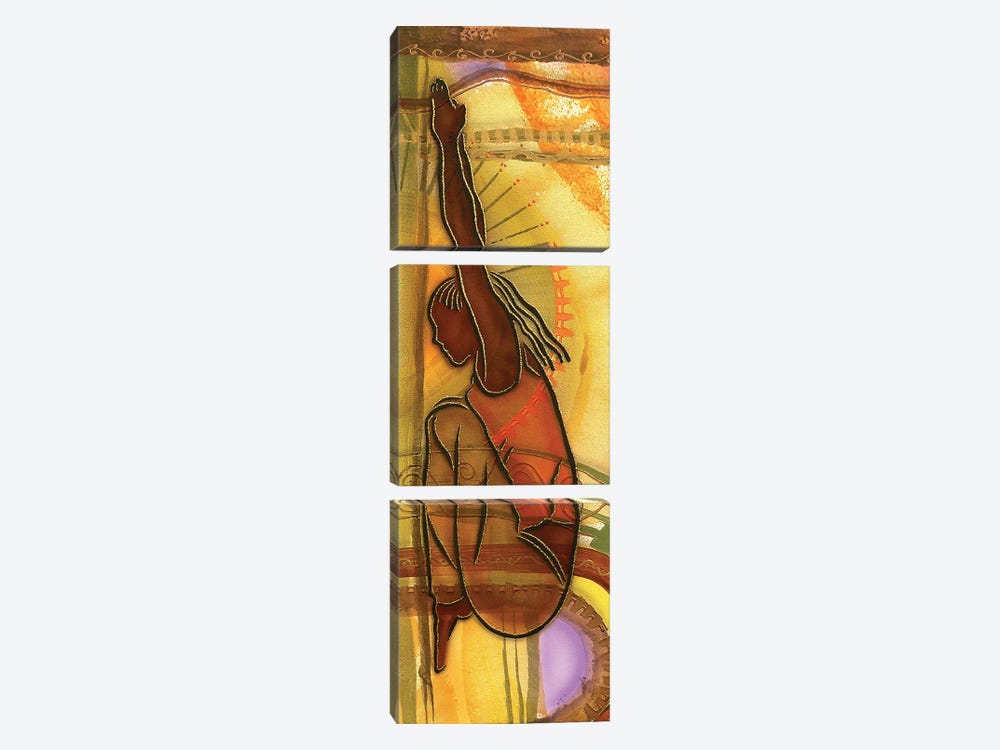 Yoga II by Fred Odle 3-piece Canvas Artwork