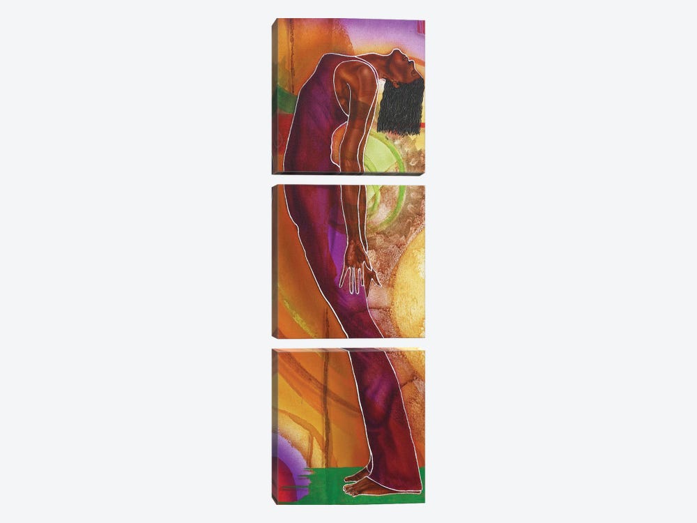 Yoga IV by Fred Odle 3-piece Canvas Art