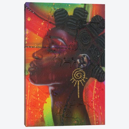 Bantu Knotts Canvas Print #FOD14} by Fred Odle Art Print