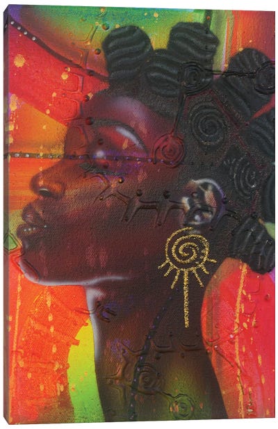 Bantu Knotts Canvas Art Print - Fred Odle