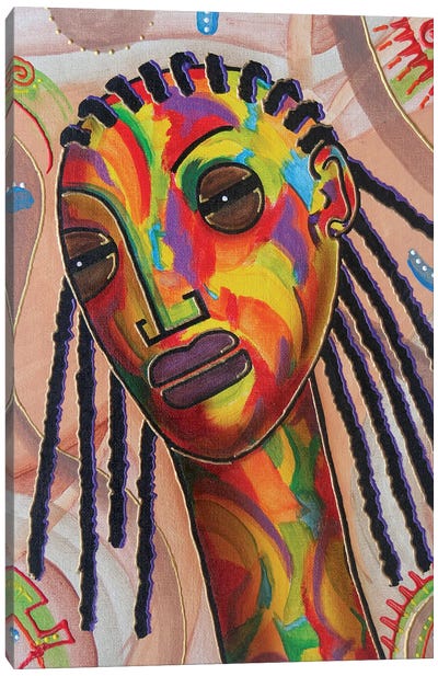 Tribal Man Canvas Art Print - African Heritage Art