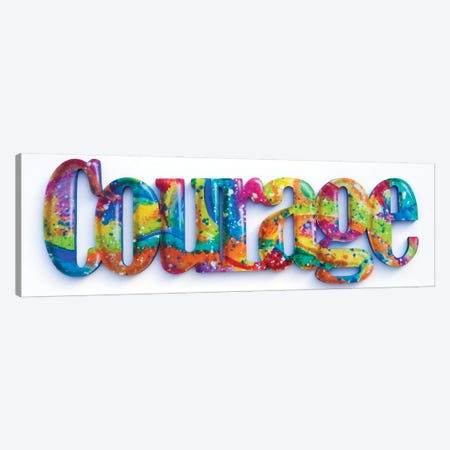 Courage Canvas Print #FOD168} by Fred Odle Art Print
