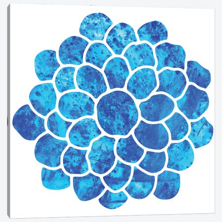 Blue Cluster Canvas Print #FOD179} by Fred Odle Canvas Artwork