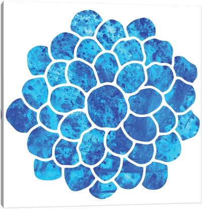 Blue Cluster Canvas Art Print - Fred Odle