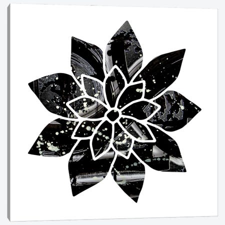 Black And White Flower Canvas Print #FOD188} by Fred Odle Art Print