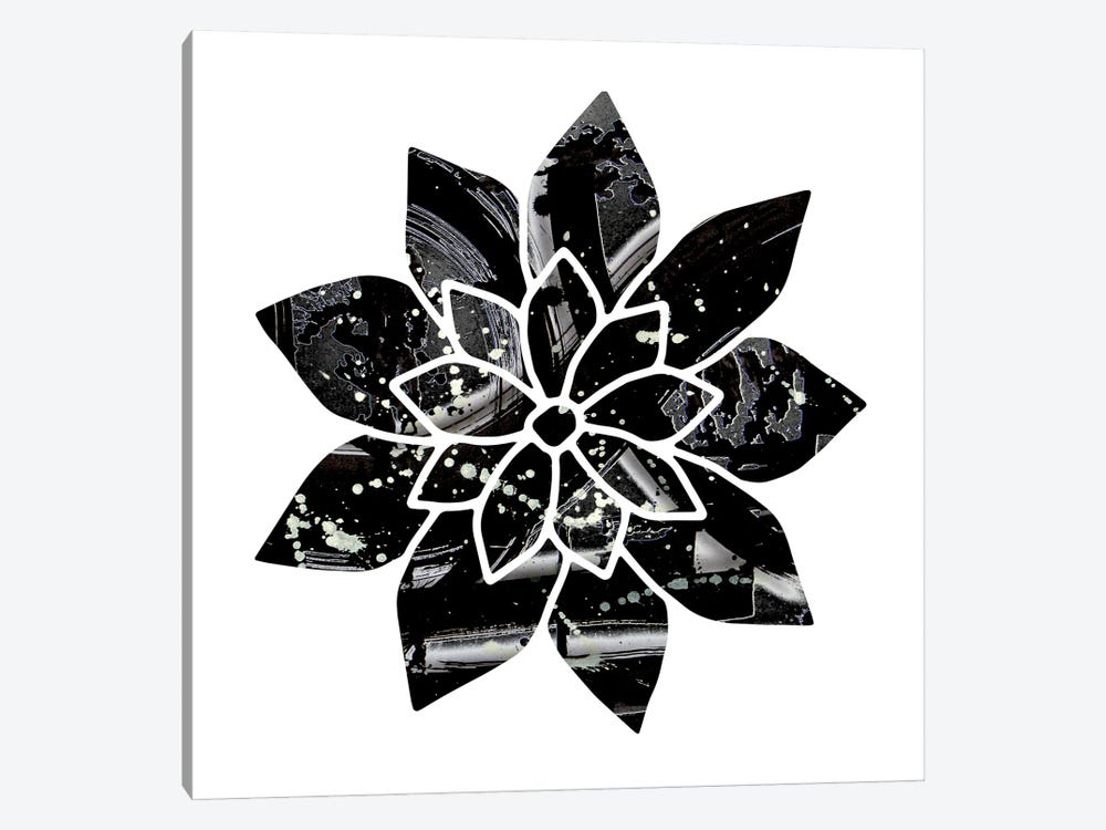 Black And White Flower by Fred Odle 1-piece Art Print