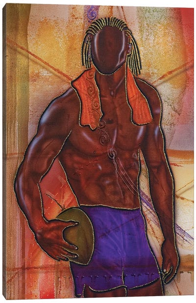 Coconut Man Canvas Art Print - Art by Black Artists