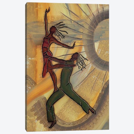 Dancers Canvas Print #FOD24} by Fred Odle Canvas Wall Art