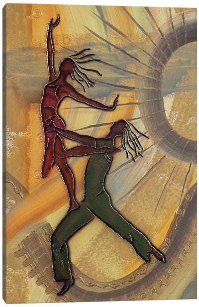 Dancers Canvas Art Print - Fred Odle