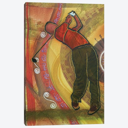 Golfer Canvas Print #FOD35} by Fred Odle Canvas Print