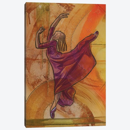 Joy Of Dancing II Canvas Print #FOD47} by Fred Odle Canvas Wall Art