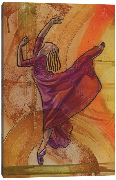 Joy Of Dancing II Canvas Art Print - Fred Odle