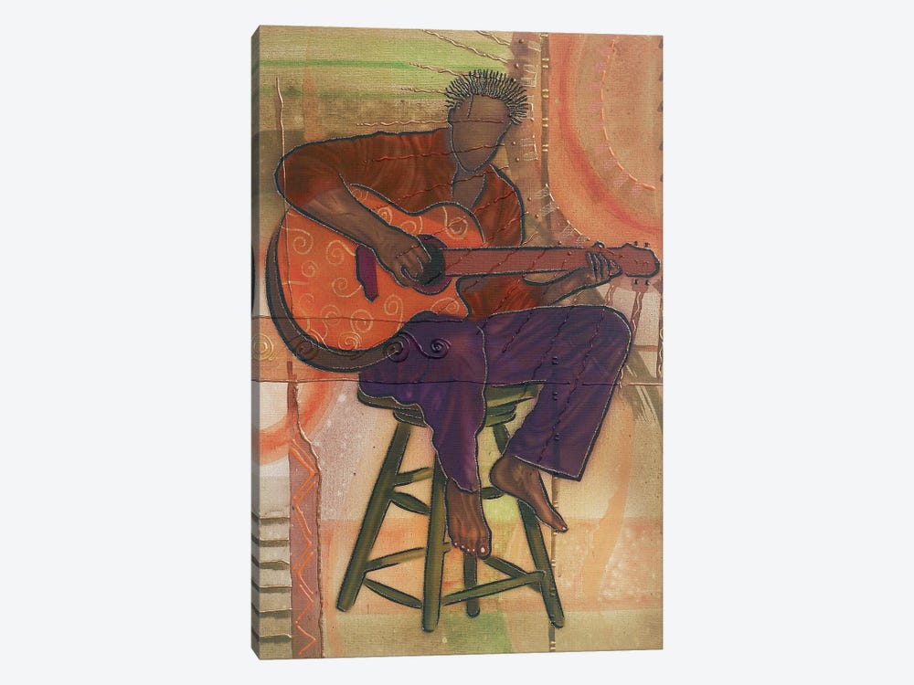 Mr Guitarman by Fred Odle 1-piece Canvas Wall Art
