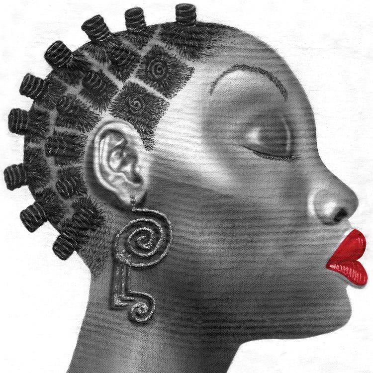 Nubian Girl by Fred Odle wall art