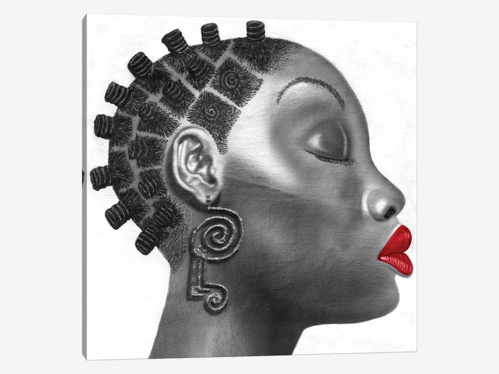 Nubian Girl by Fred Odle 1-piece Canvas Artwork