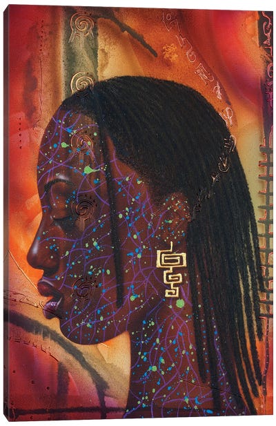 Sungirl Reboot Canvas Art Print - Art by Black Artists