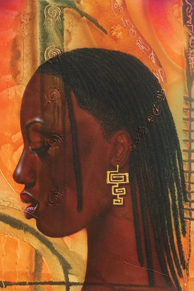 Sungirl by Fred Odle metal wall art