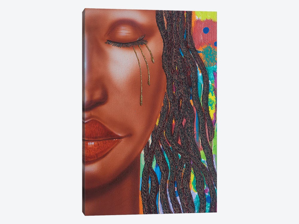 Thandie With Tears by Fred Odle 1-piece Canvas Wall Art