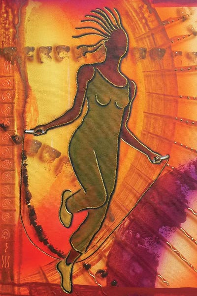 The Workout by Fred Odle metal wall art