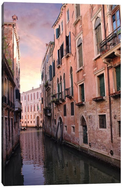 Venice Canal Canvas Art Print - Veneto Art