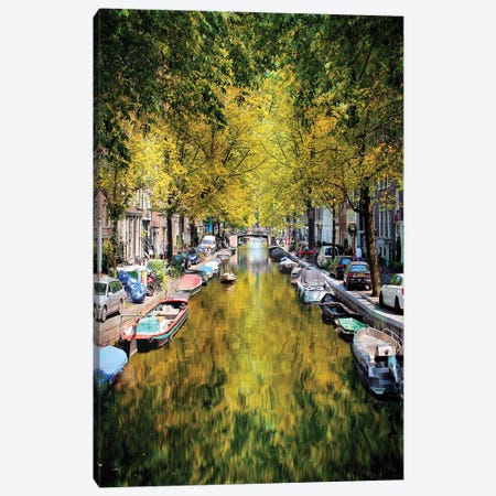 Weight Anchor In A Tree Tunnel, Amsterdam Canvas Print #FOL27} by Florian Olbrechts Canvas Wall Art