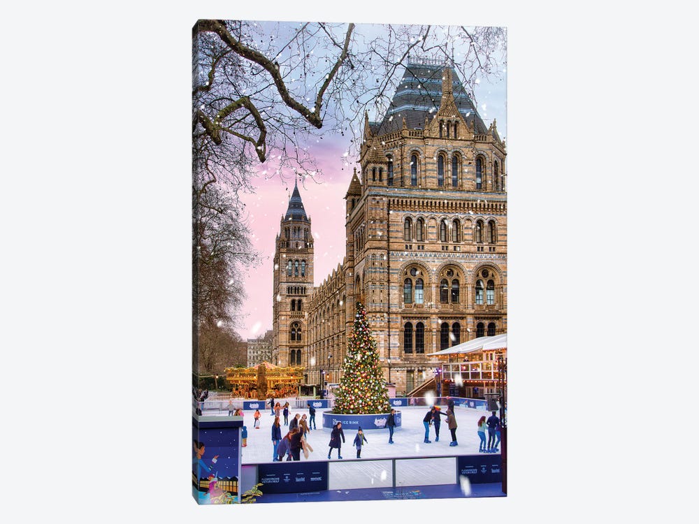 Winter In London by Florian Olbrechts 1-piece Canvas Art