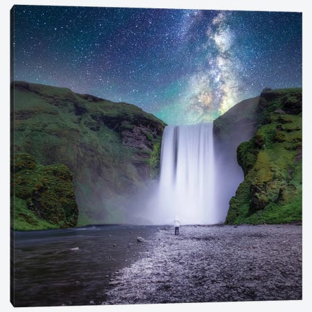 Long Exposure Shot In Iceland Canvas Print #FOL38} by Florian Olbrechts Canvas Art