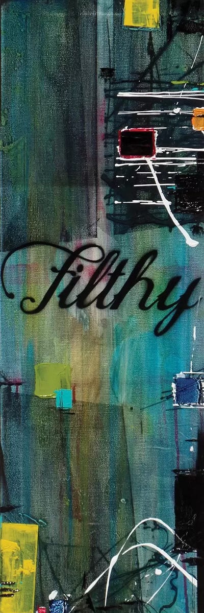 Filthy by Jason Forcier framed canvas print