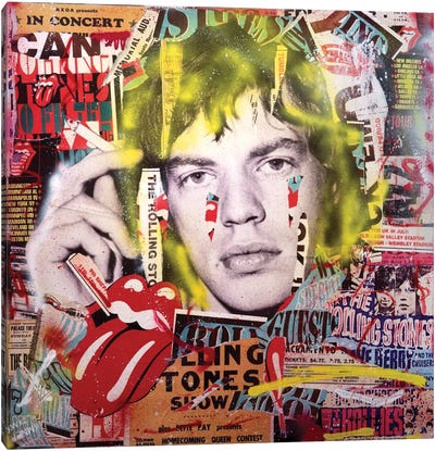 The Devil Is In The Details Canvas Art Print - Mick Jagger