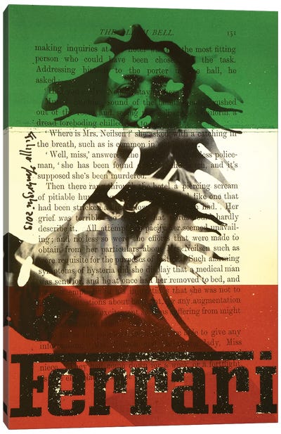 Enzo Ferrari Canvas Art Print - Filippo Imbrighi