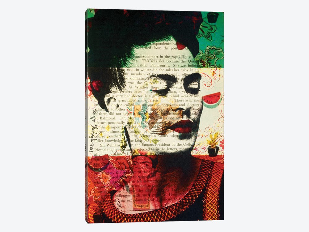Frida Kahlo by Filippo Imbrighi 1-piece Canvas Print